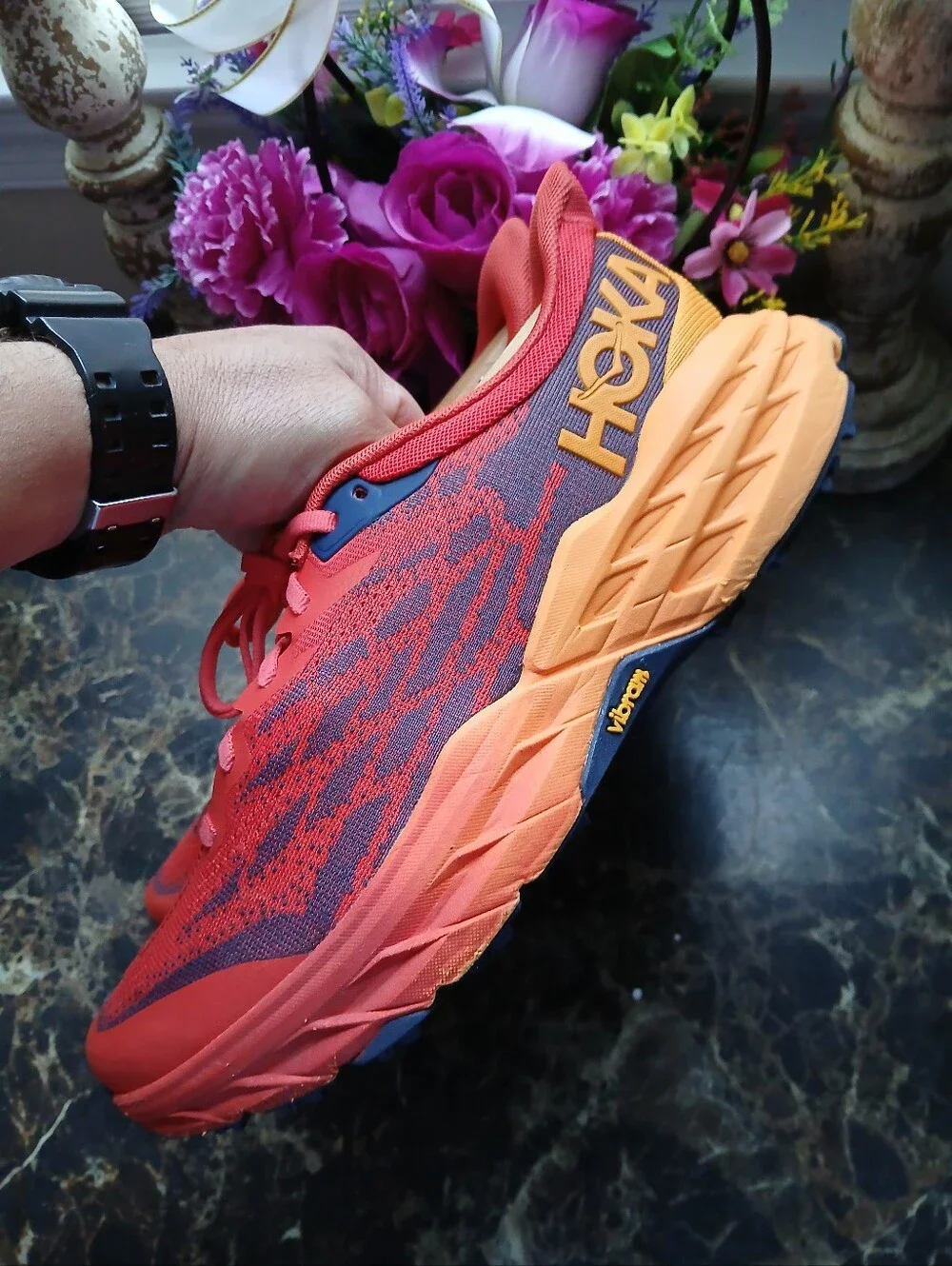 Hoka One Speedgoat 5 Trail Hiking/Athletic Training Shoes Size 9 Men/10.5 Women